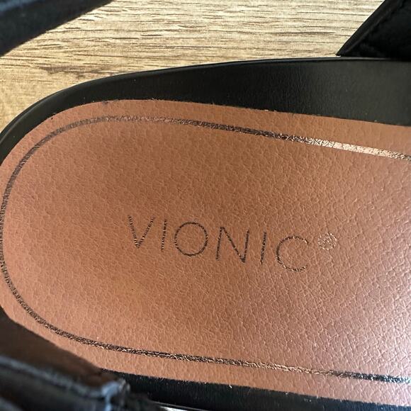 Vionic Ella Thong Sandal Black 9.5 WIDE - Picture 4 of 9